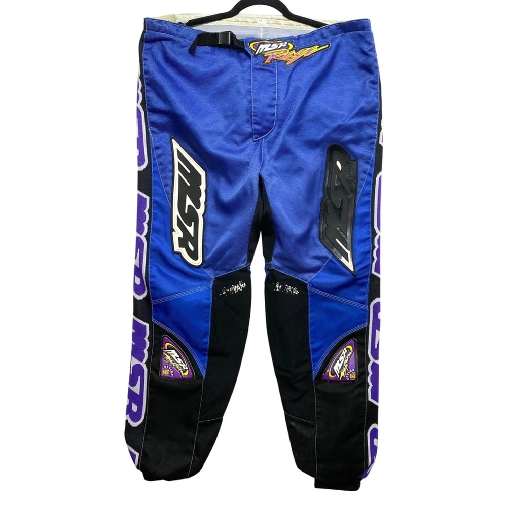 MSR Rage Motocross Pants Mens 38 Black Blue White Racing